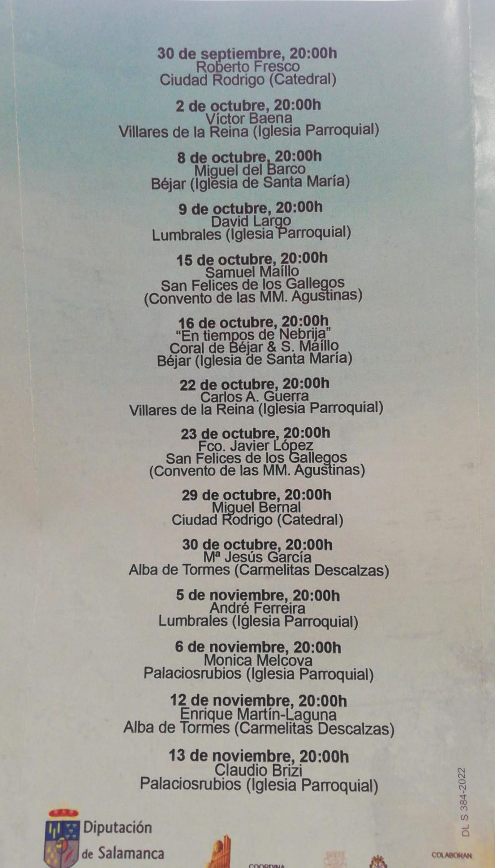 WhatsApp Image 2022 09 28 at 12.48.59Programa de actuaciones del Ciclo Los Sonidos Centenarios 