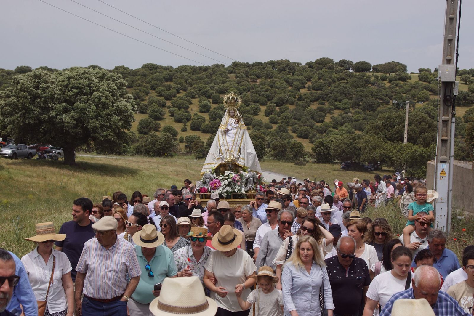 Valdejimena sale a los campos en su romería para honrar a su patrona