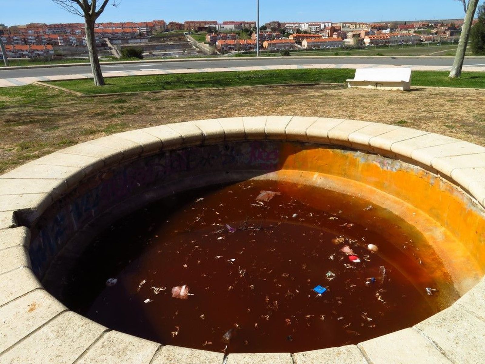FOTODENUNCIA | La fuente del paseo de las Dehesas que se encuentra con el agua estancada y podrida