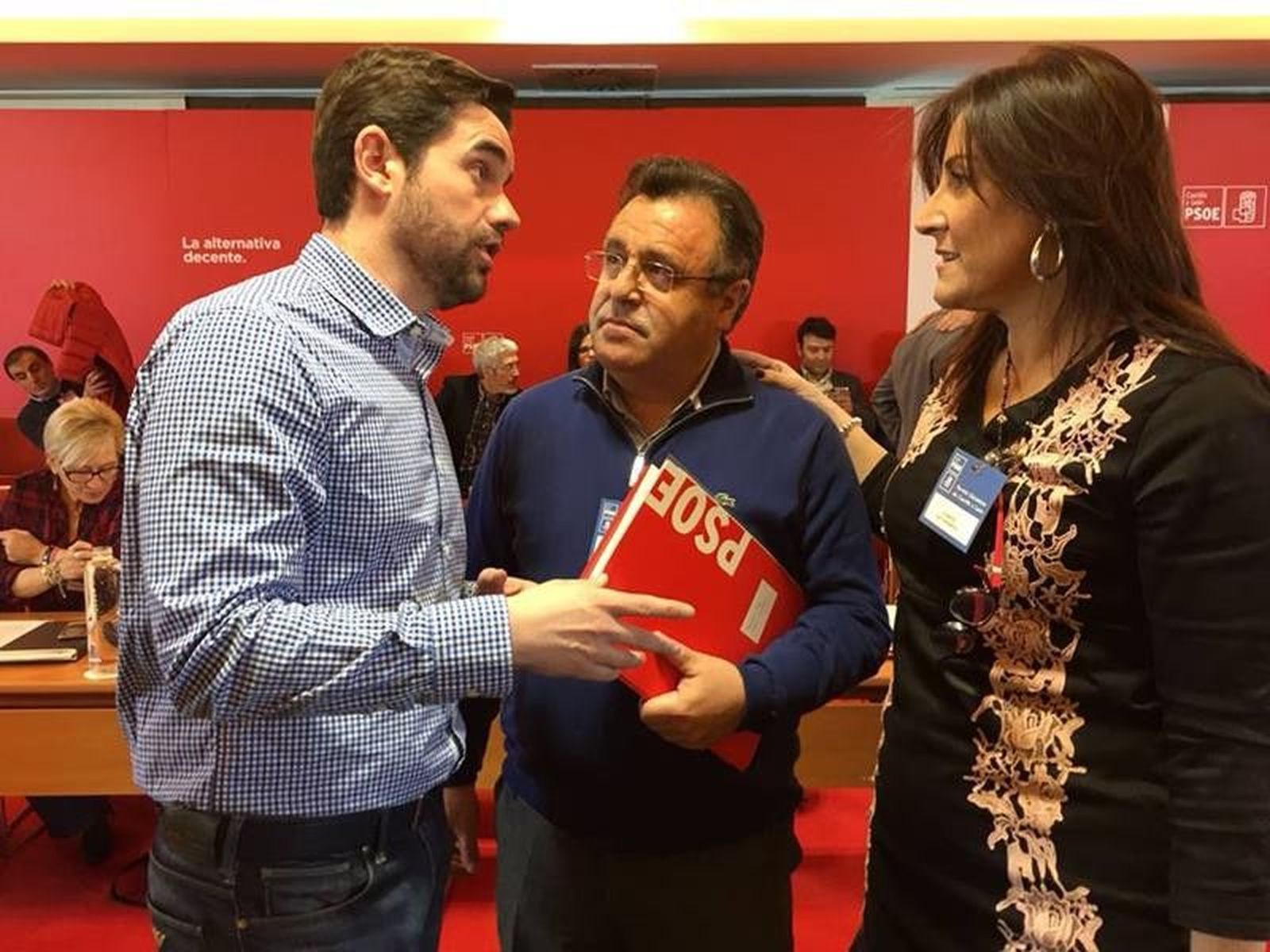 PSOE Zamora. Antidio Fagúndez, José Ignacio Martín Benito y Ana Sánchez Febrero 2018 (1) (Copy)
