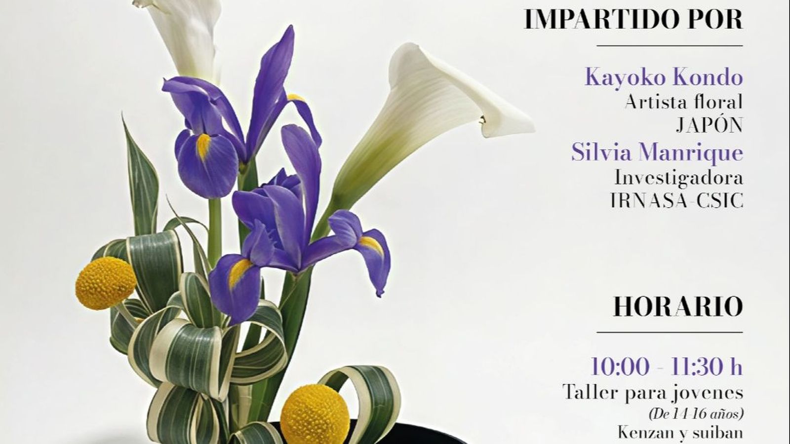 Cartel Taller Ikebana