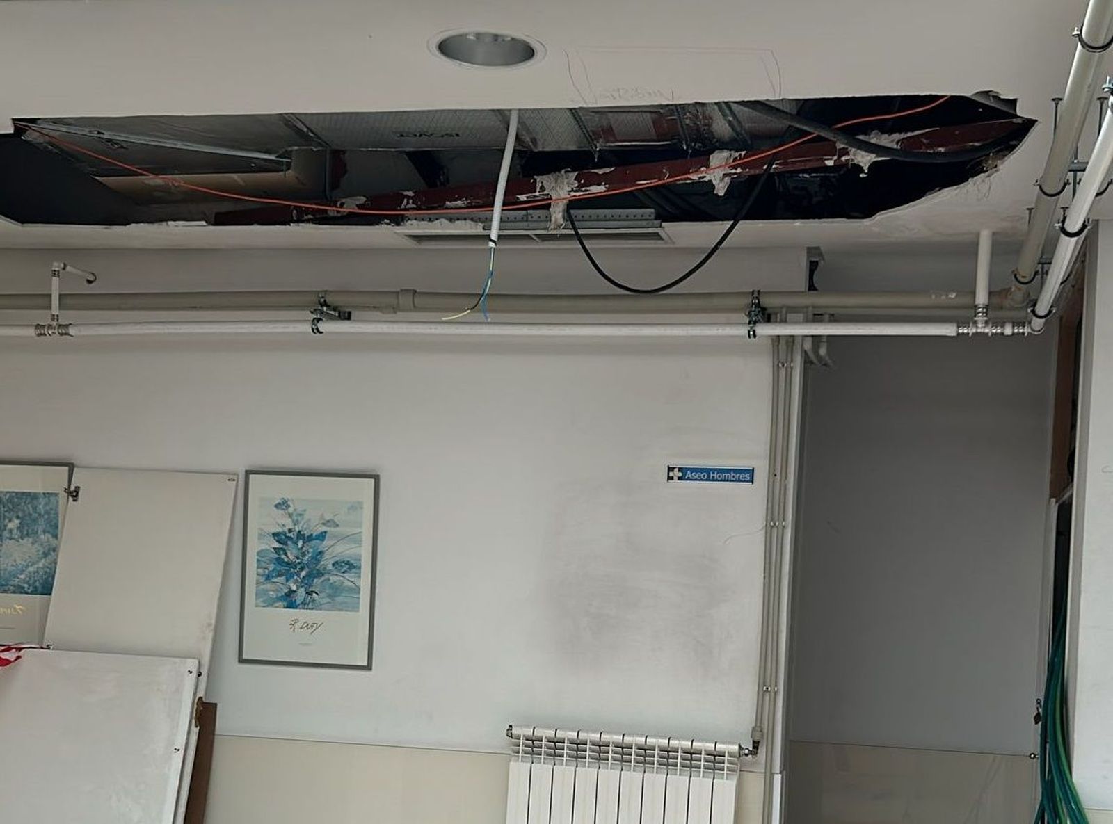 Obras sin acabar en el centro de salud de Garrido Norte