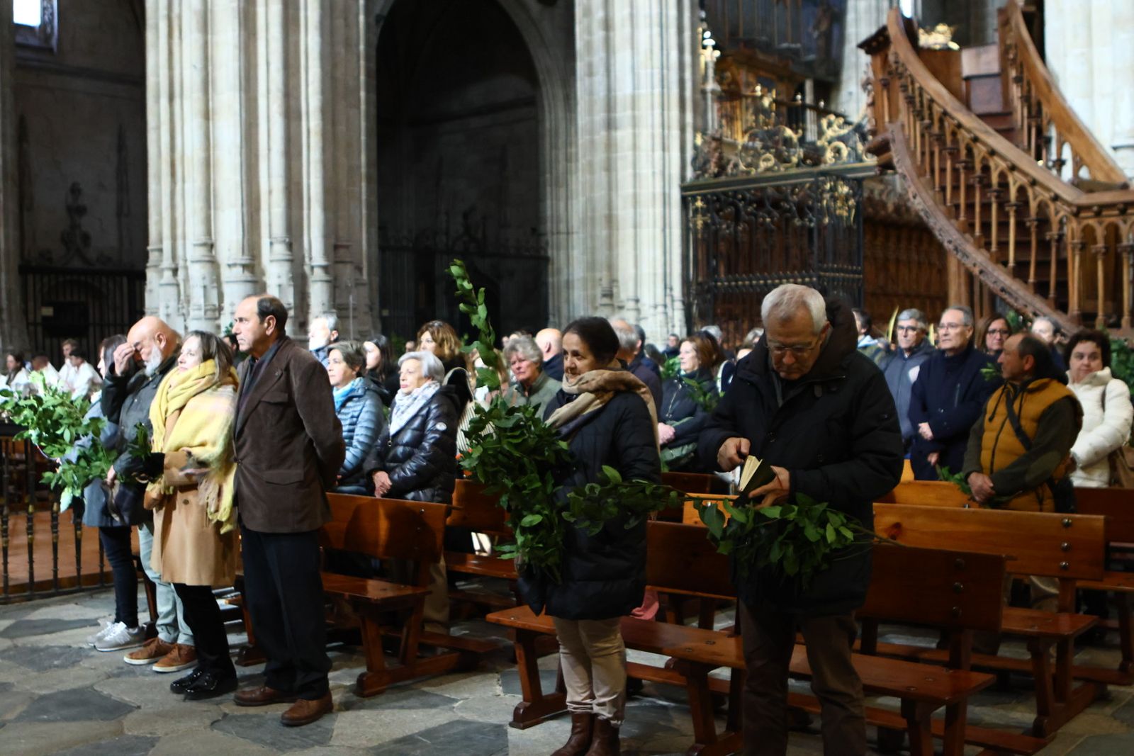 Bendición de palmas con motivo del Domingo de Ramos