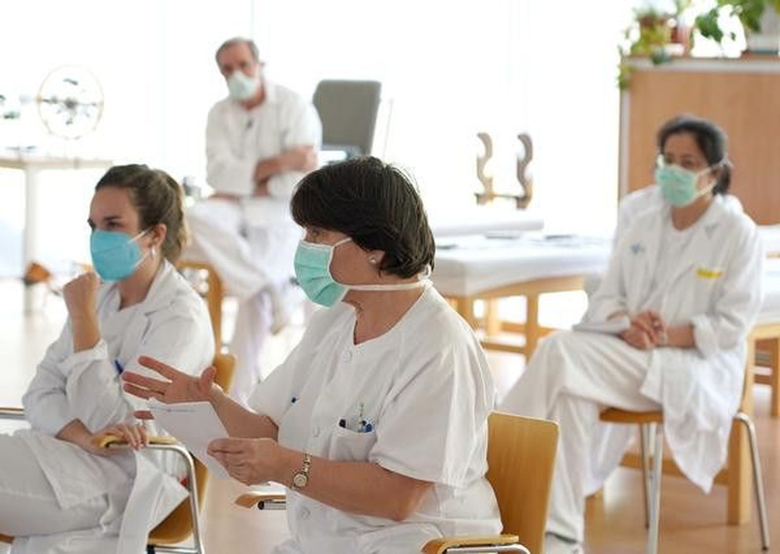 Imagen de archivo de un grupo de médicos