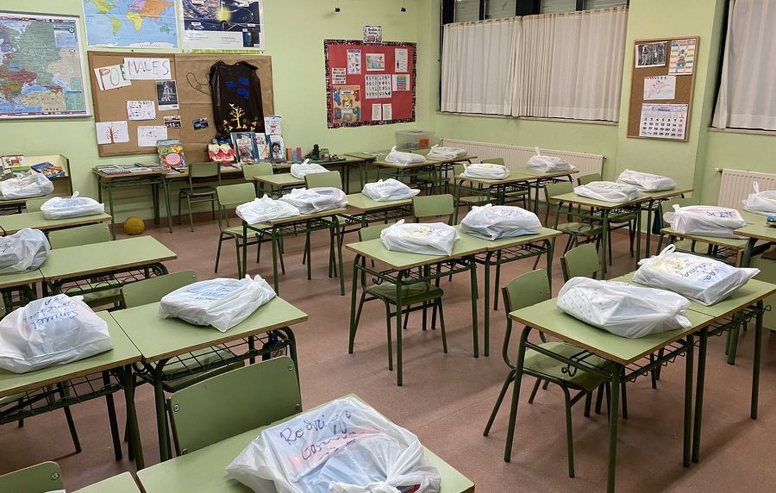 Material confinado colegios