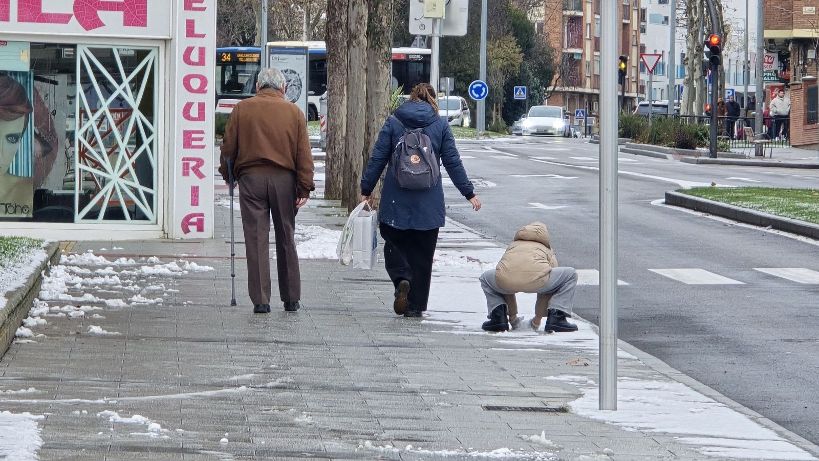 Nieve en Salamanca capital