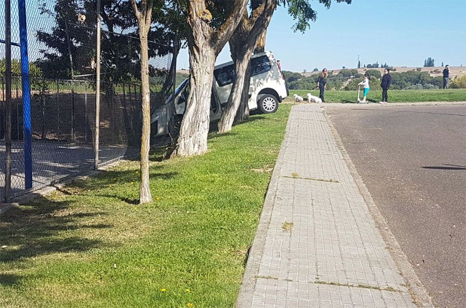 Vistillas choque furgoneta