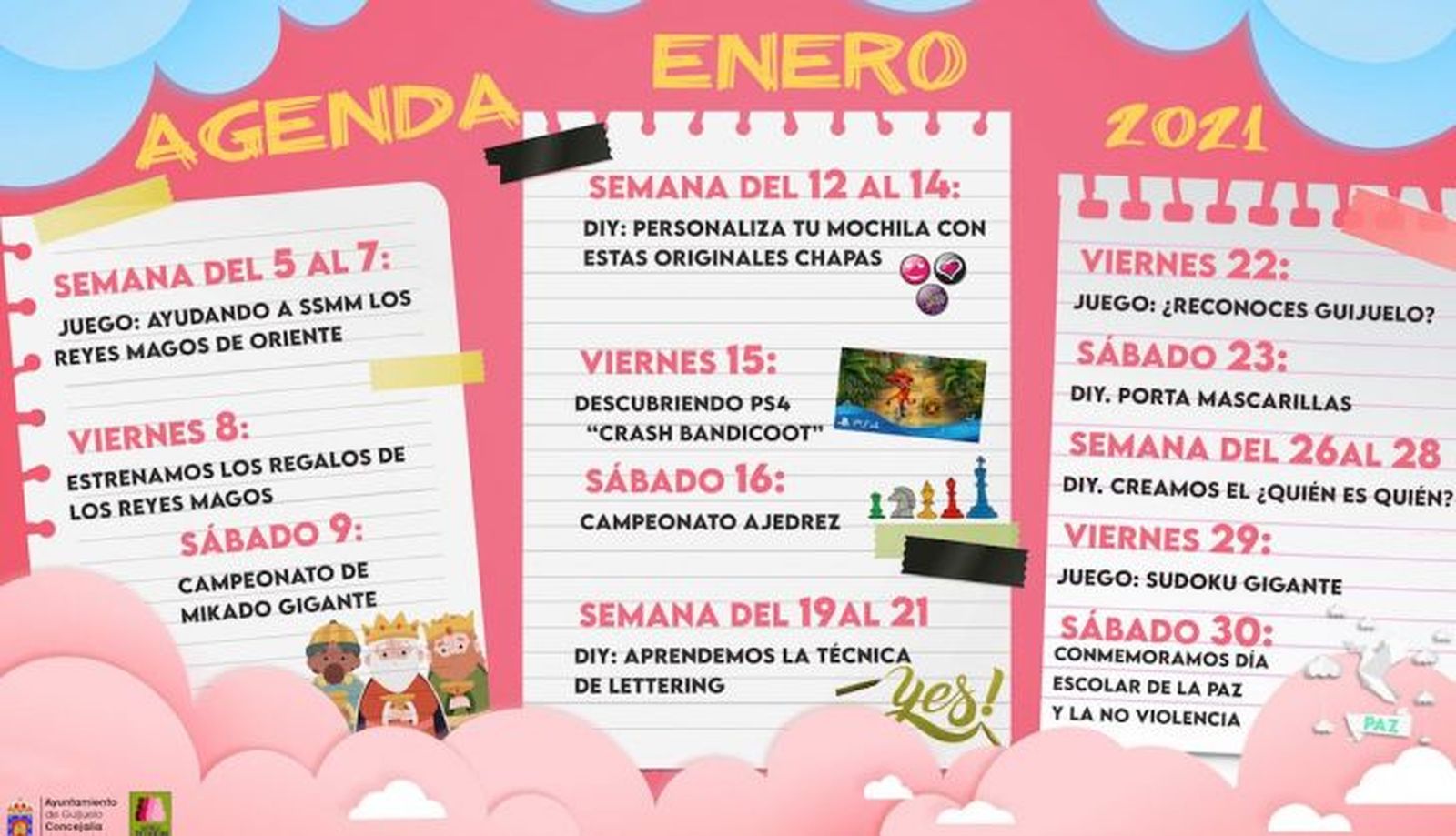 Agenda Joven de enero