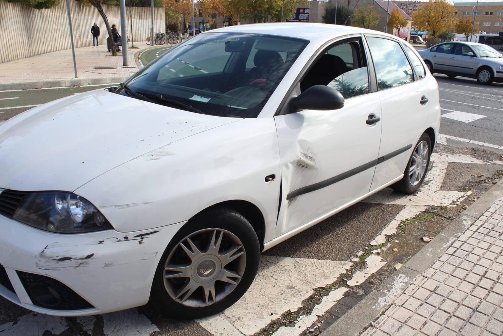 Accidente en la glorieta Agustinos Recoletos