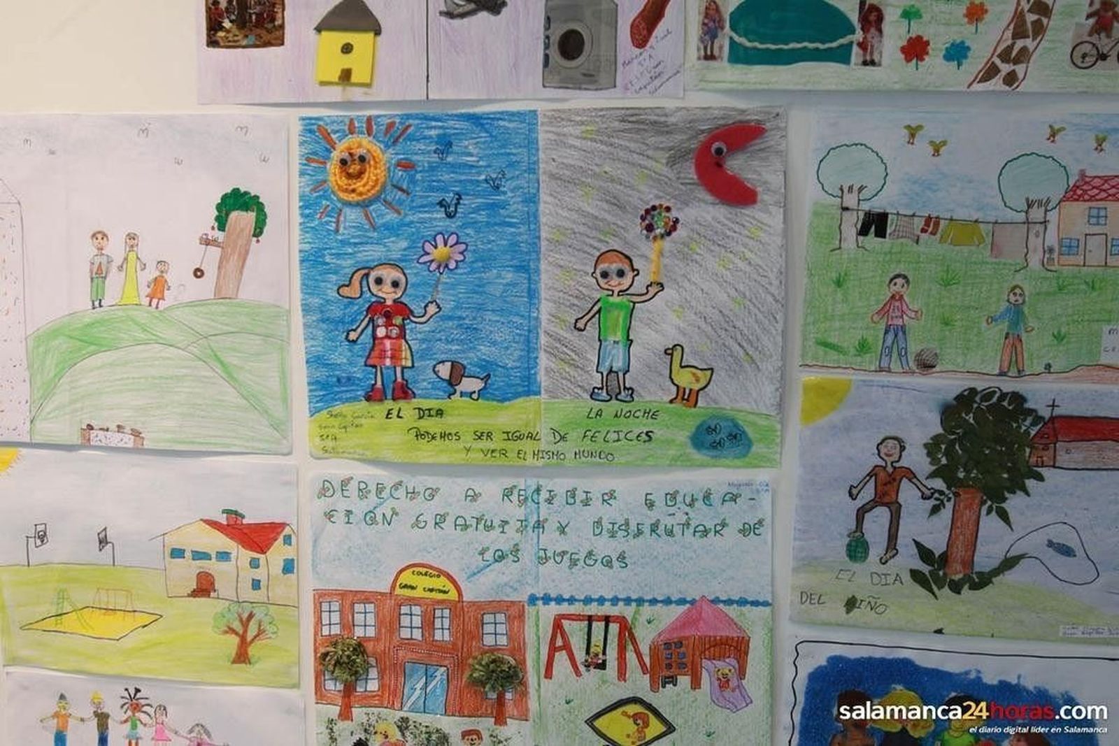 Exposición dibujos infantiles.