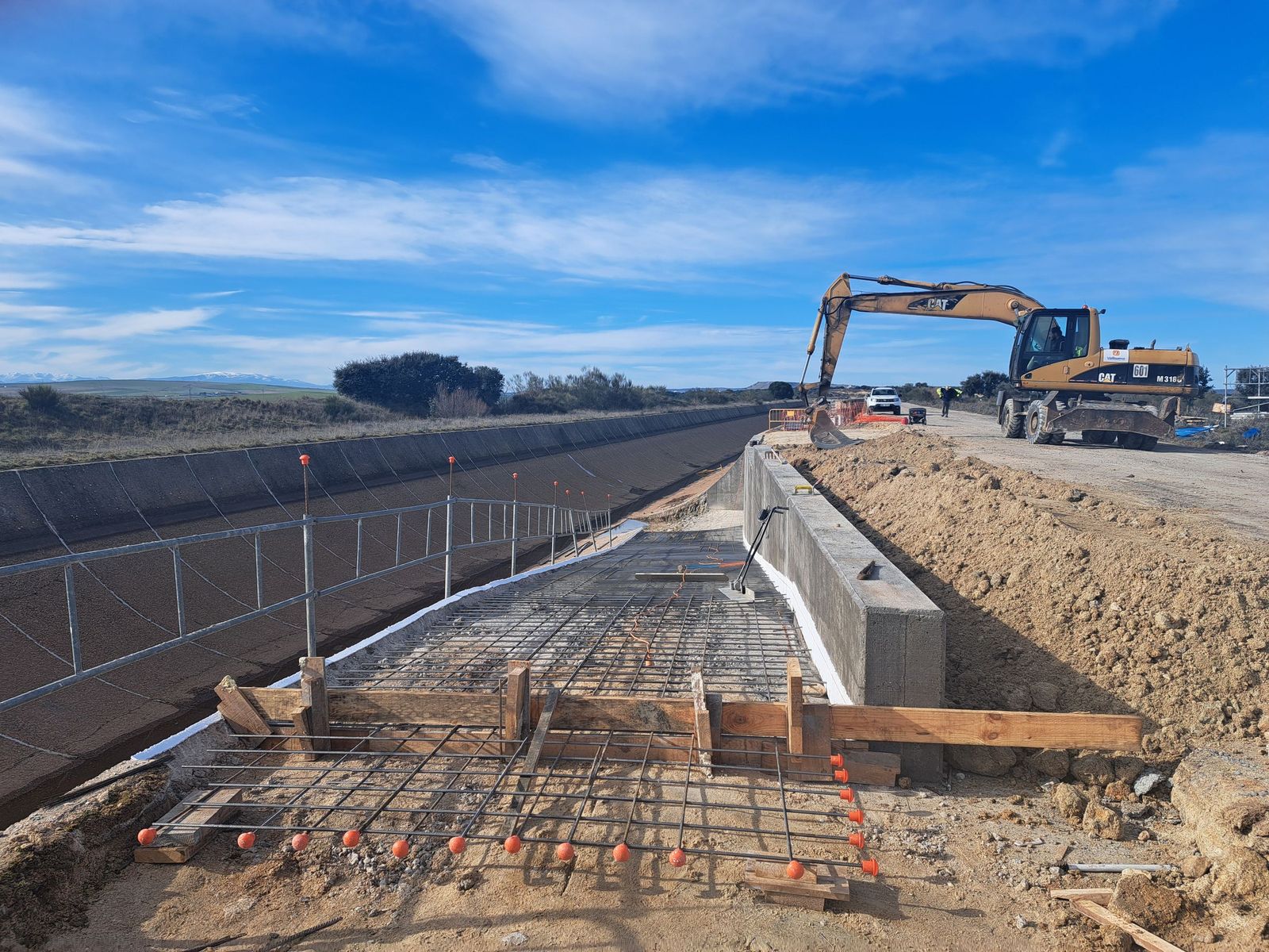 Obras de mejora del canal de Villoria-La Armuña