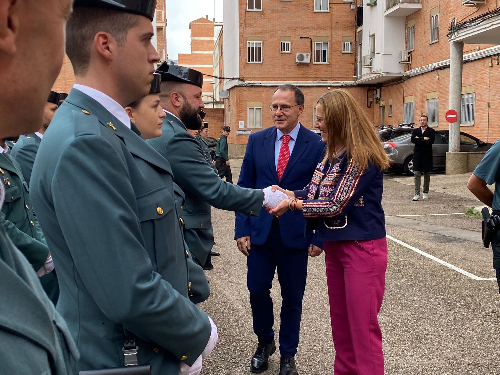Virginia Barcones en la Comandancia de Zamora