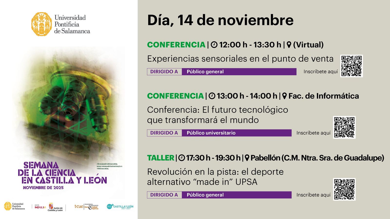 Semana de la Ciencia en la UPSA