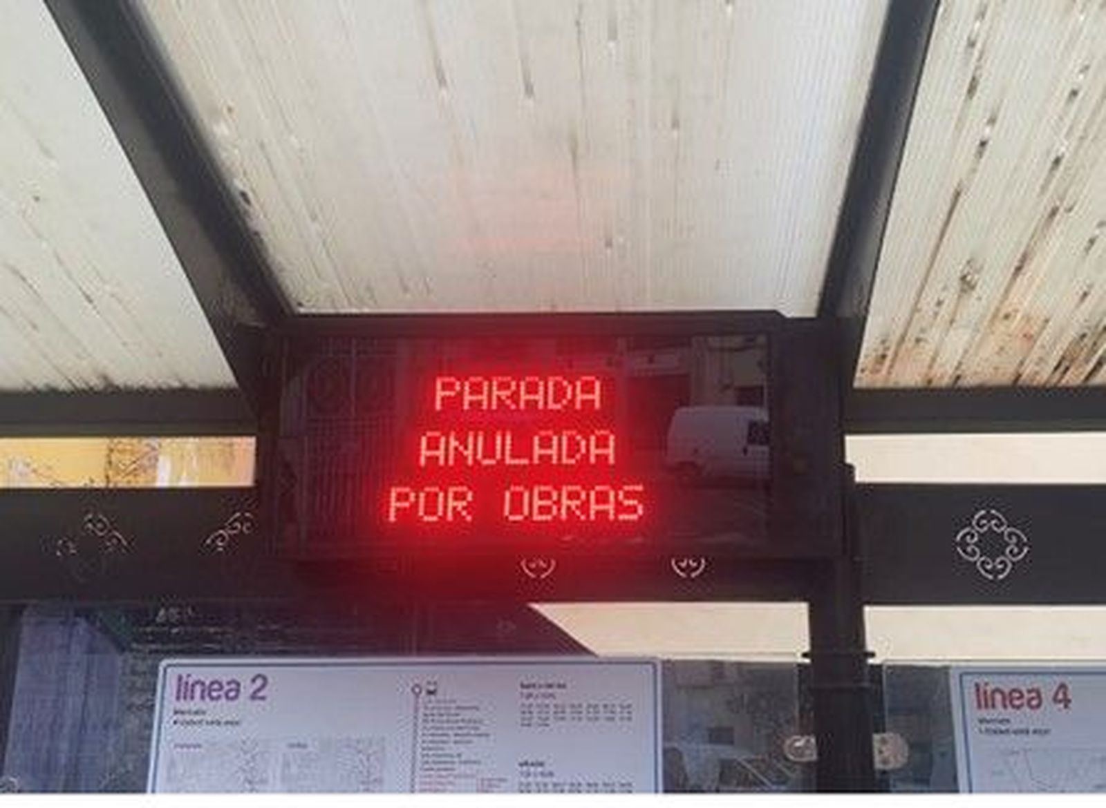 Parada de autobús en Zamora