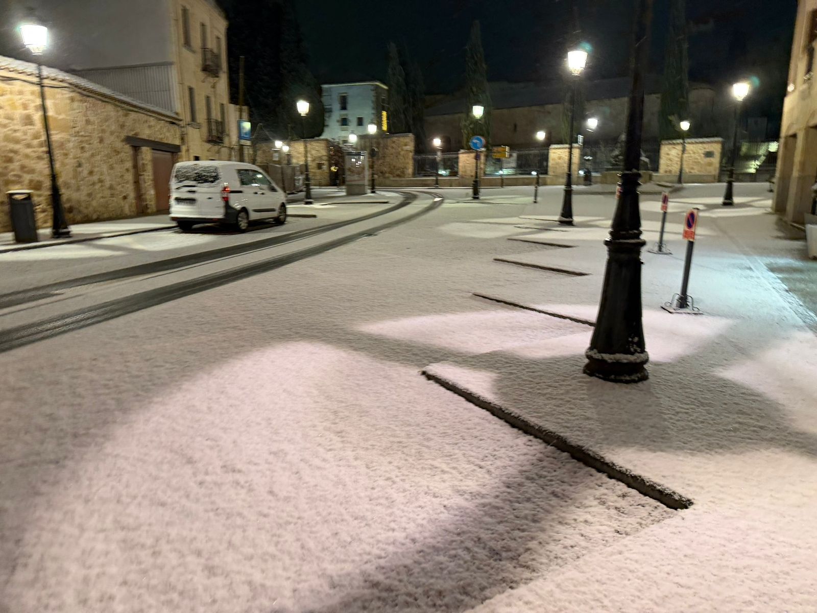 Nieve en Salamanca capital