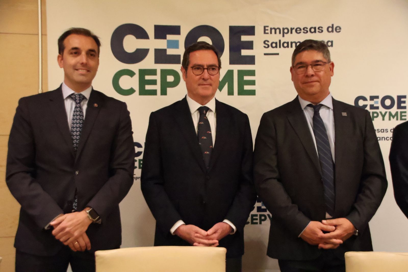 Acto institucional de la unidad empresarial en Salamanca.