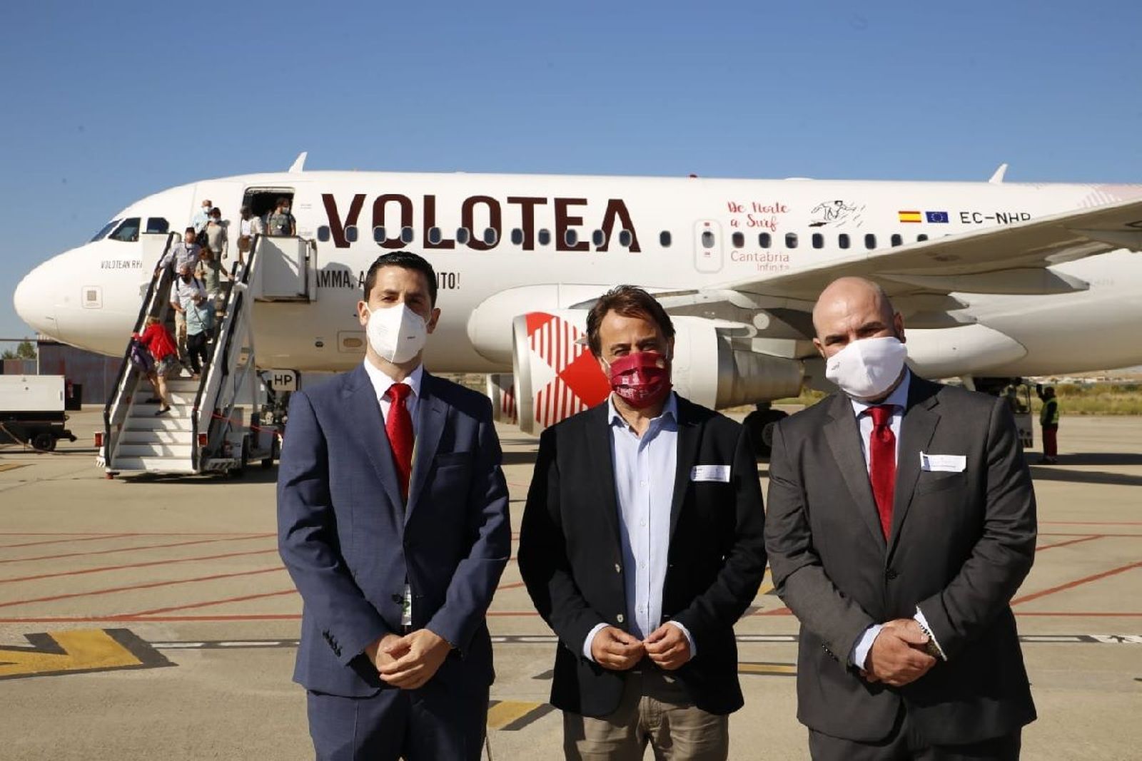 El aeropuerto de Matacán (Salamanca) recibe su primer vuelo de pasajeros desde 2019