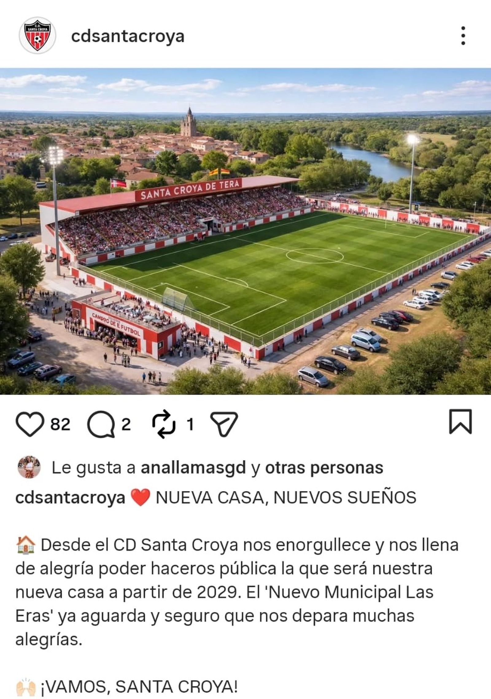 El CD Santa Croya estrena el Nuevo Municipal de Las Eras