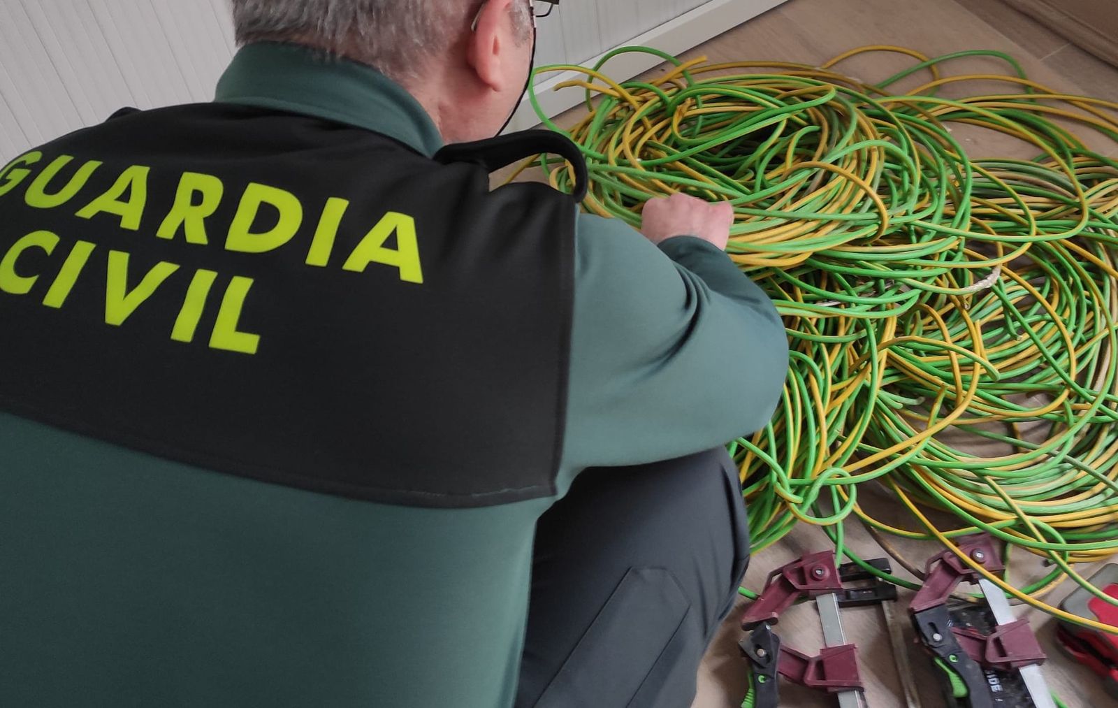 Cable robado. Guardia Civil de Zamora