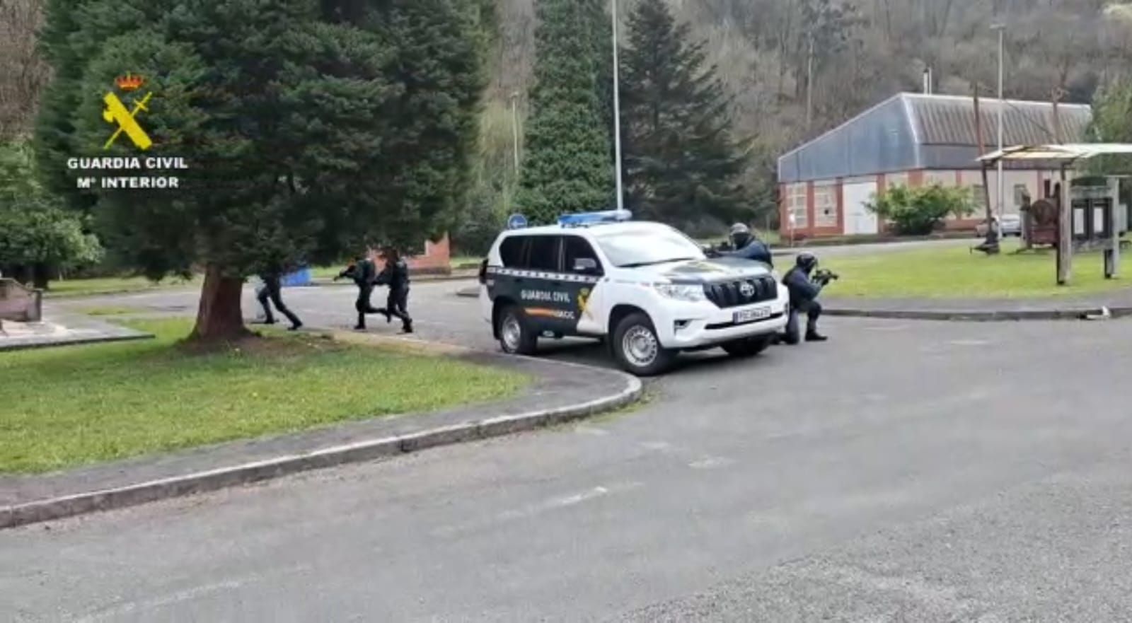Guardia Civil, durante la formación en Asturias