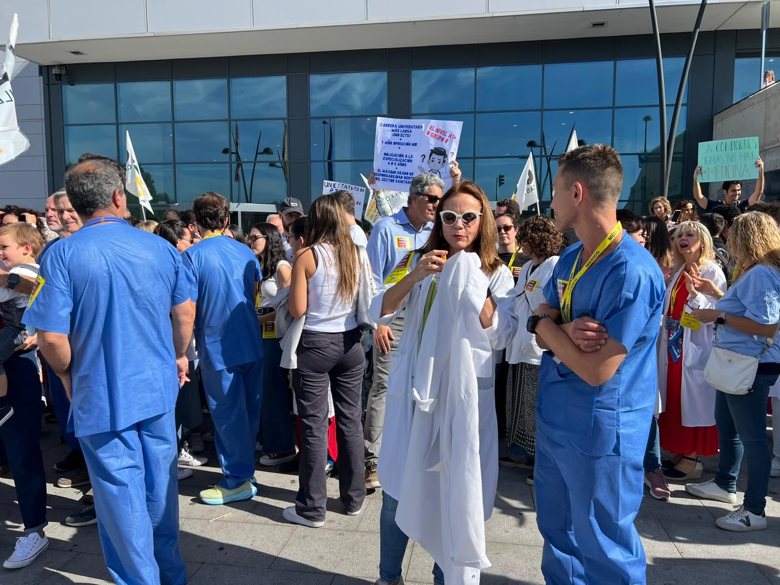 Huelga de médicos contra el borrador de Estatuto Marco en Salamanca 3 de octubre