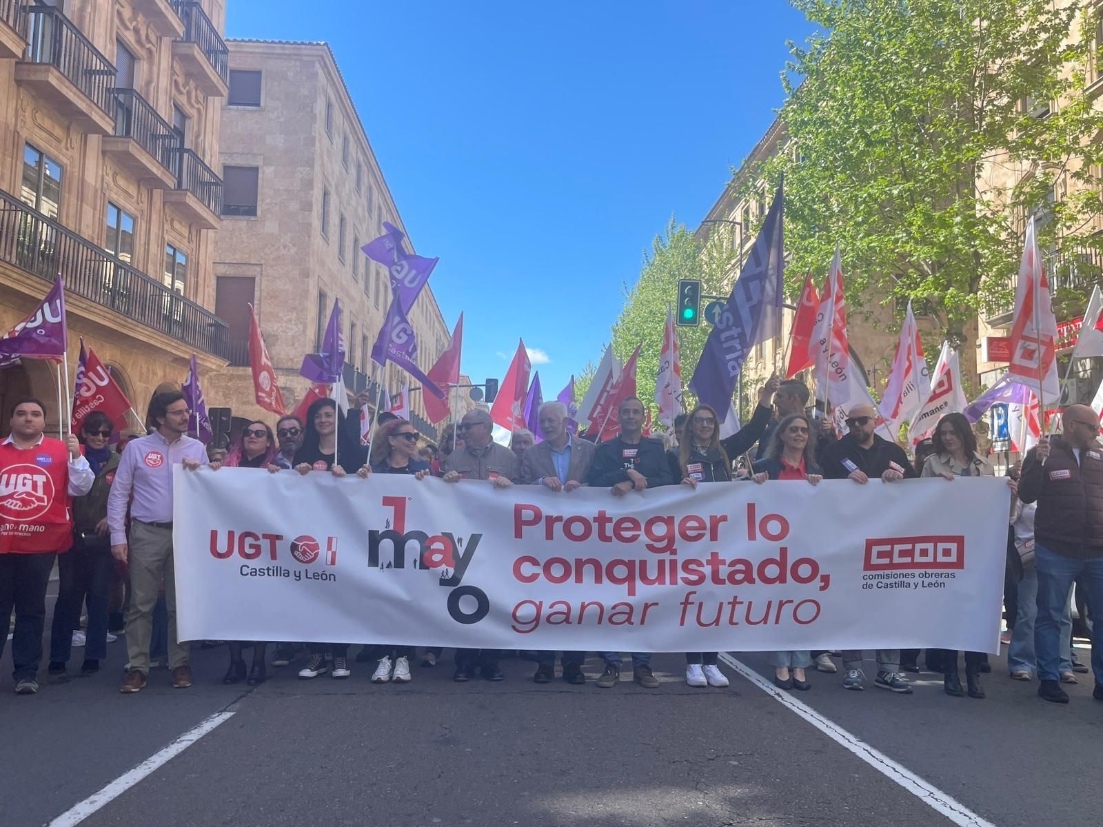 Manifestación del Día del Trabajador en Salamanca Manifestación del Día del Trabajador en Salamanca