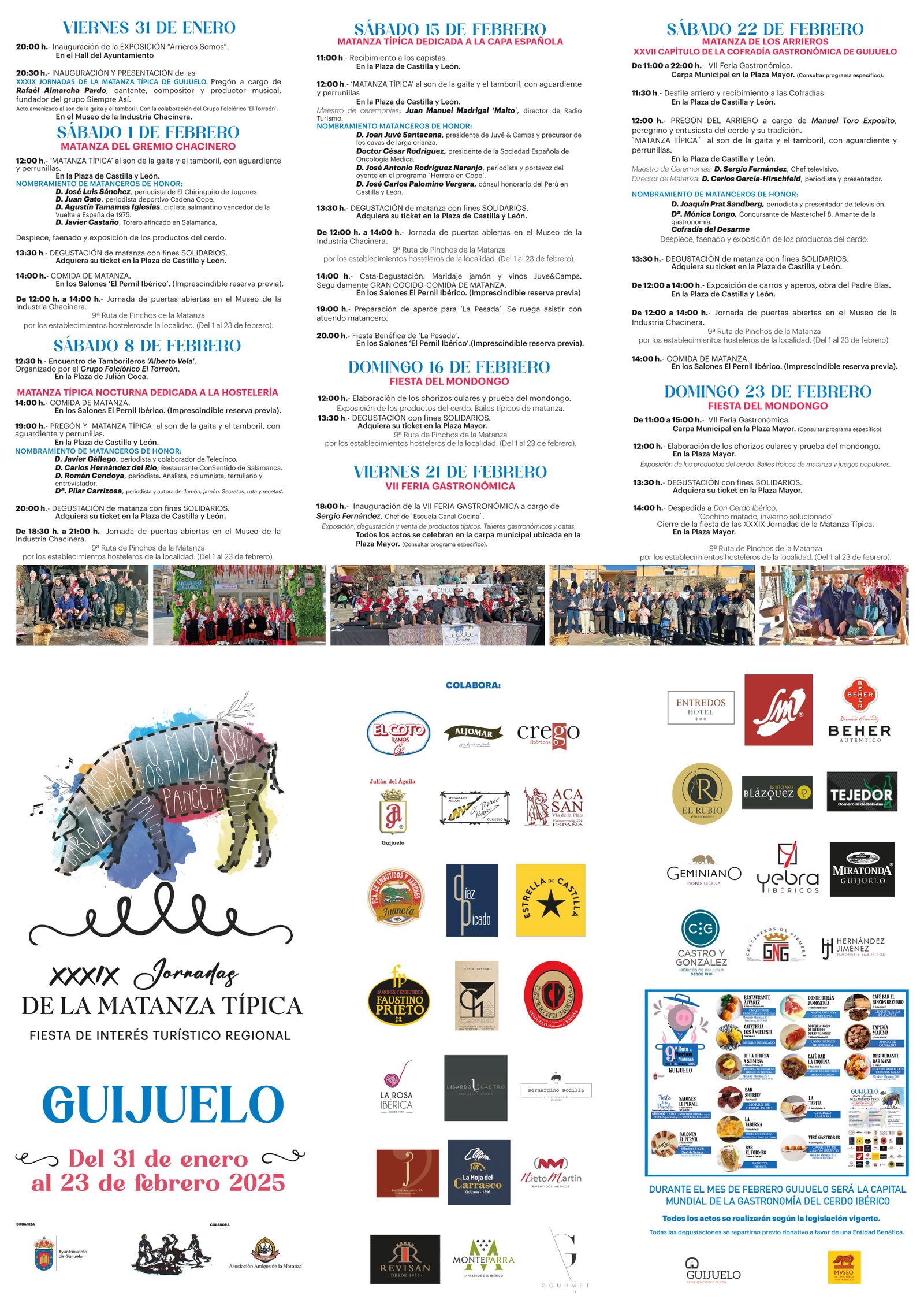 Programa Jornadas Matanza Típica Guijuelo