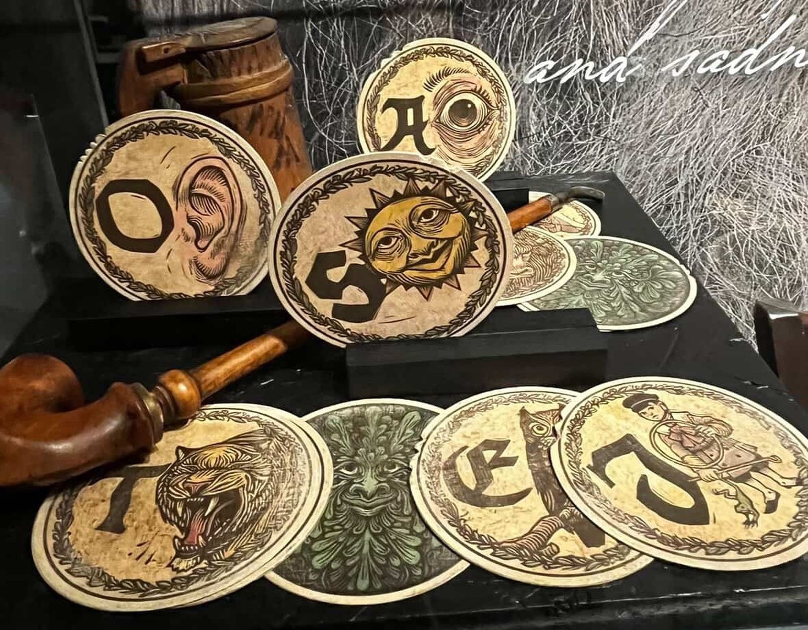 Cartas de lectura de Tomas Hijo para Frankenstein en la exposición sobre la pelicula