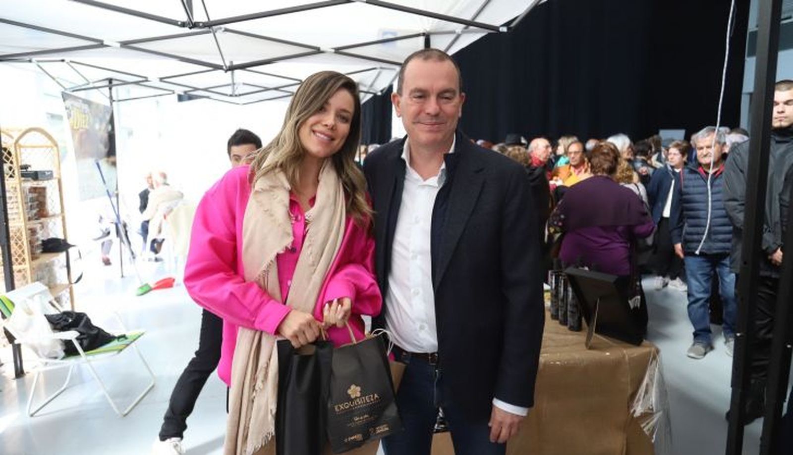 Lorena Gómez, con el presidente de la Diputación de Zamora, Francisco Requejo