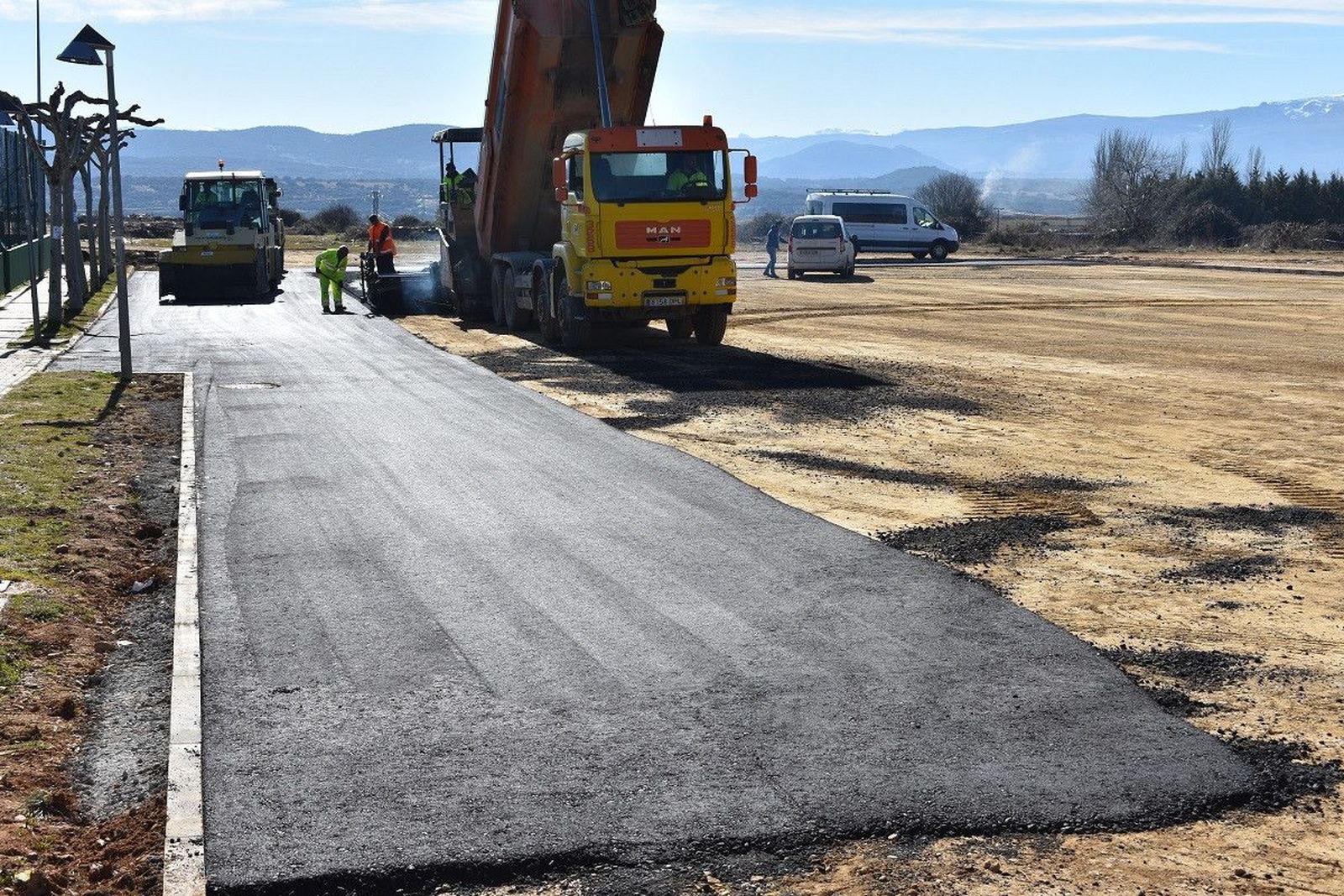 Pavimentación del campo de futbol