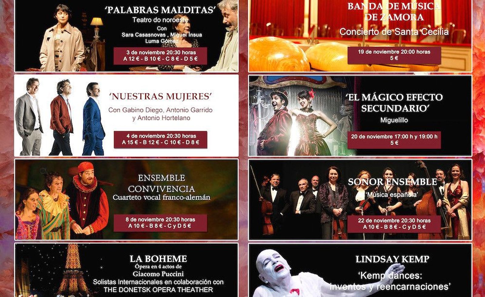 Comienza la venta de entradas para las funciones de noviembre del Principal