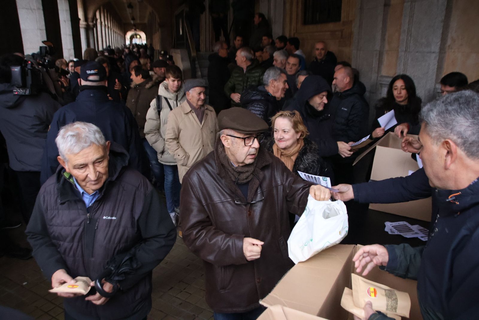 El sector de las legumbres y el cereal se manifiesta en Gran Vía contra Mercosur