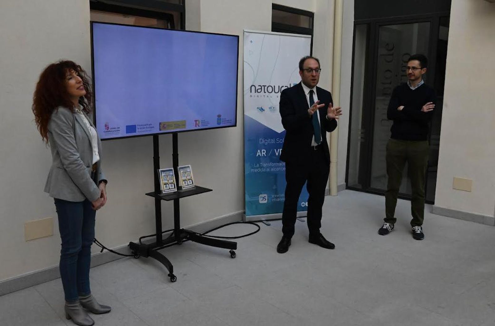 Presentación “Ciudad Rodrigo AR Experience”. Foto Ayto. Ciudad Rodrigo