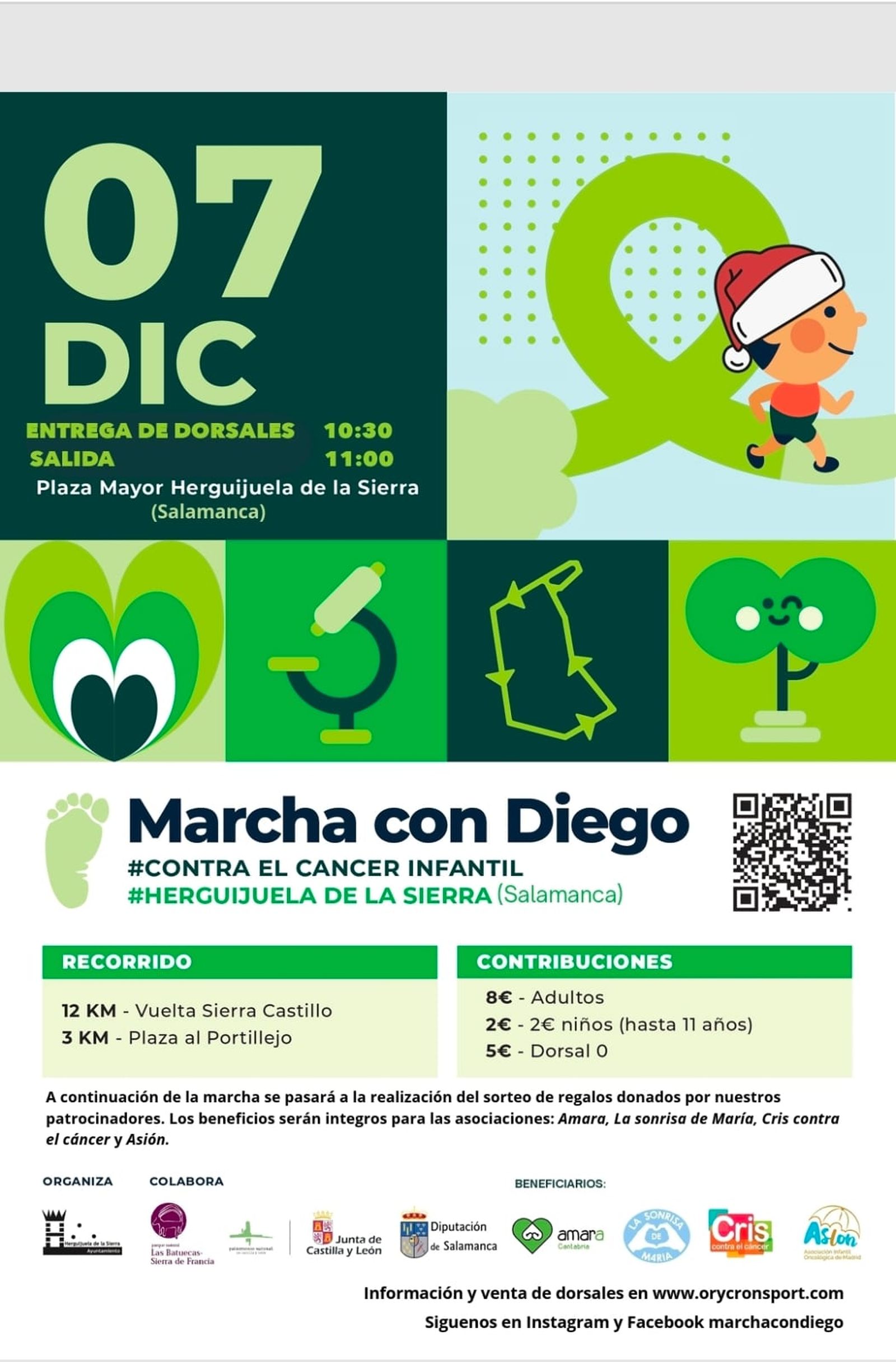 Herguijuela de la Sierra celebrará la III Marcha con Diego el próximo 7 de diciembre