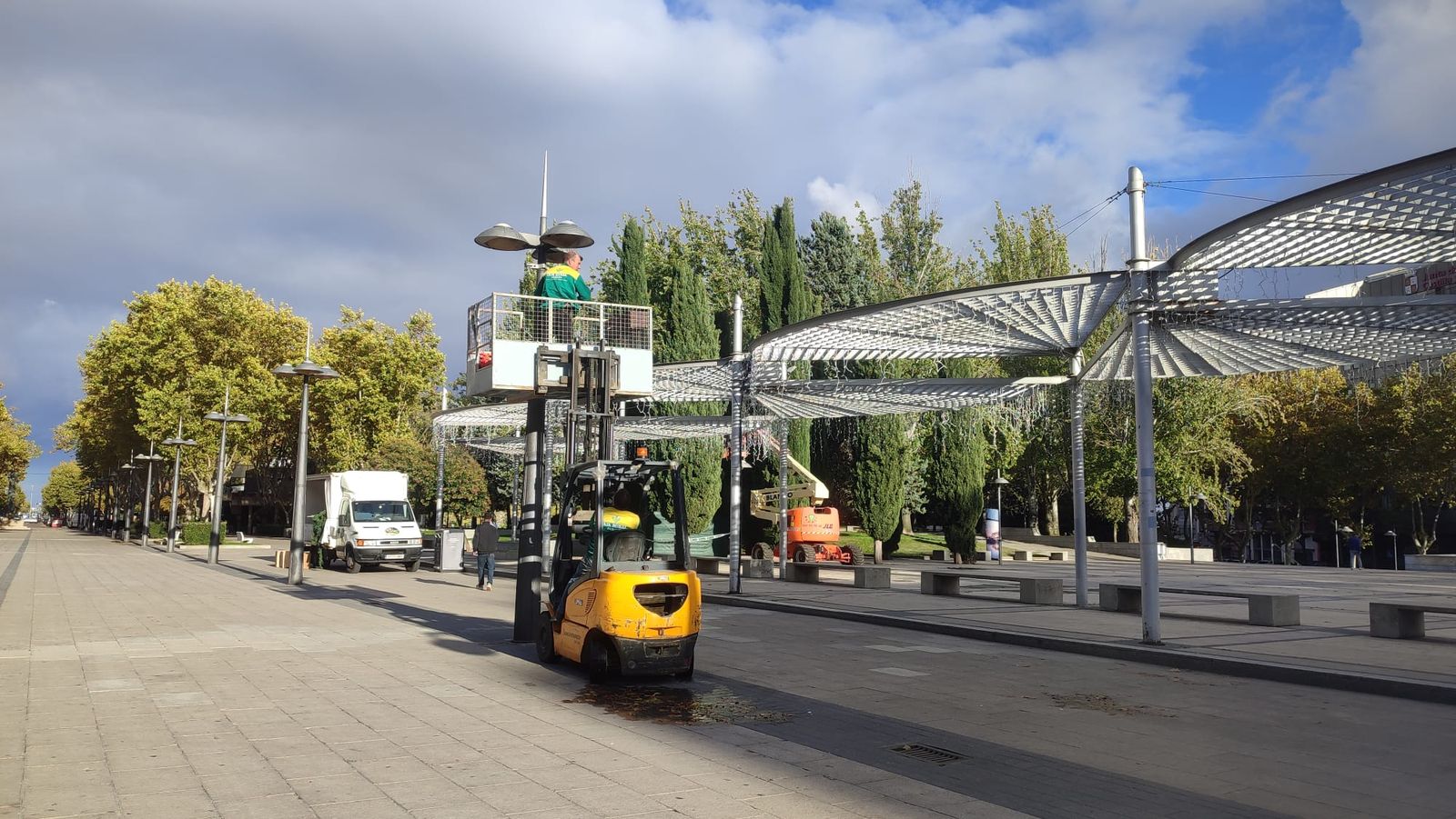 Imagen de los trabajos de montaje