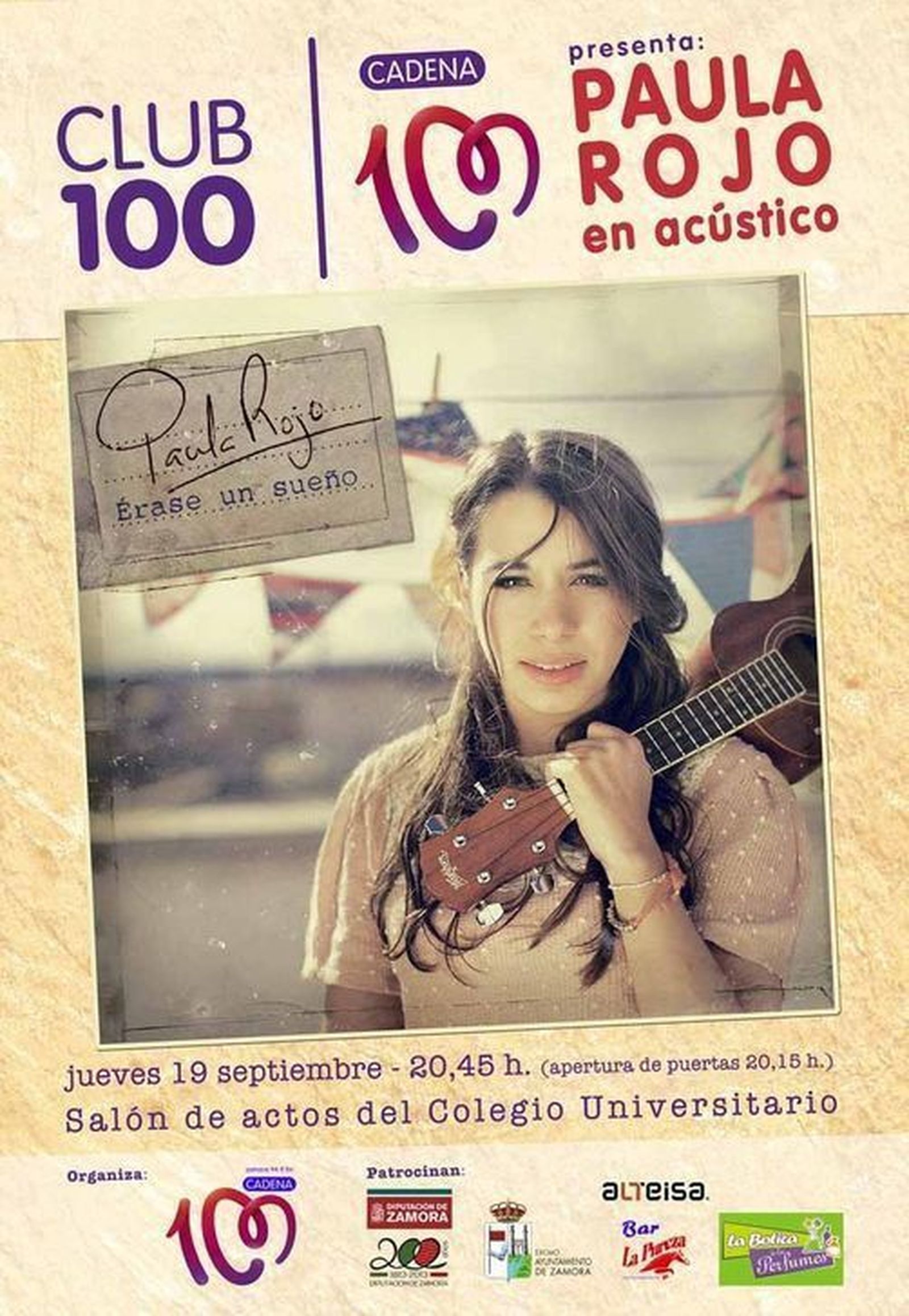 La cantante Paula Rojo presenta  en Zamora su primer álbum