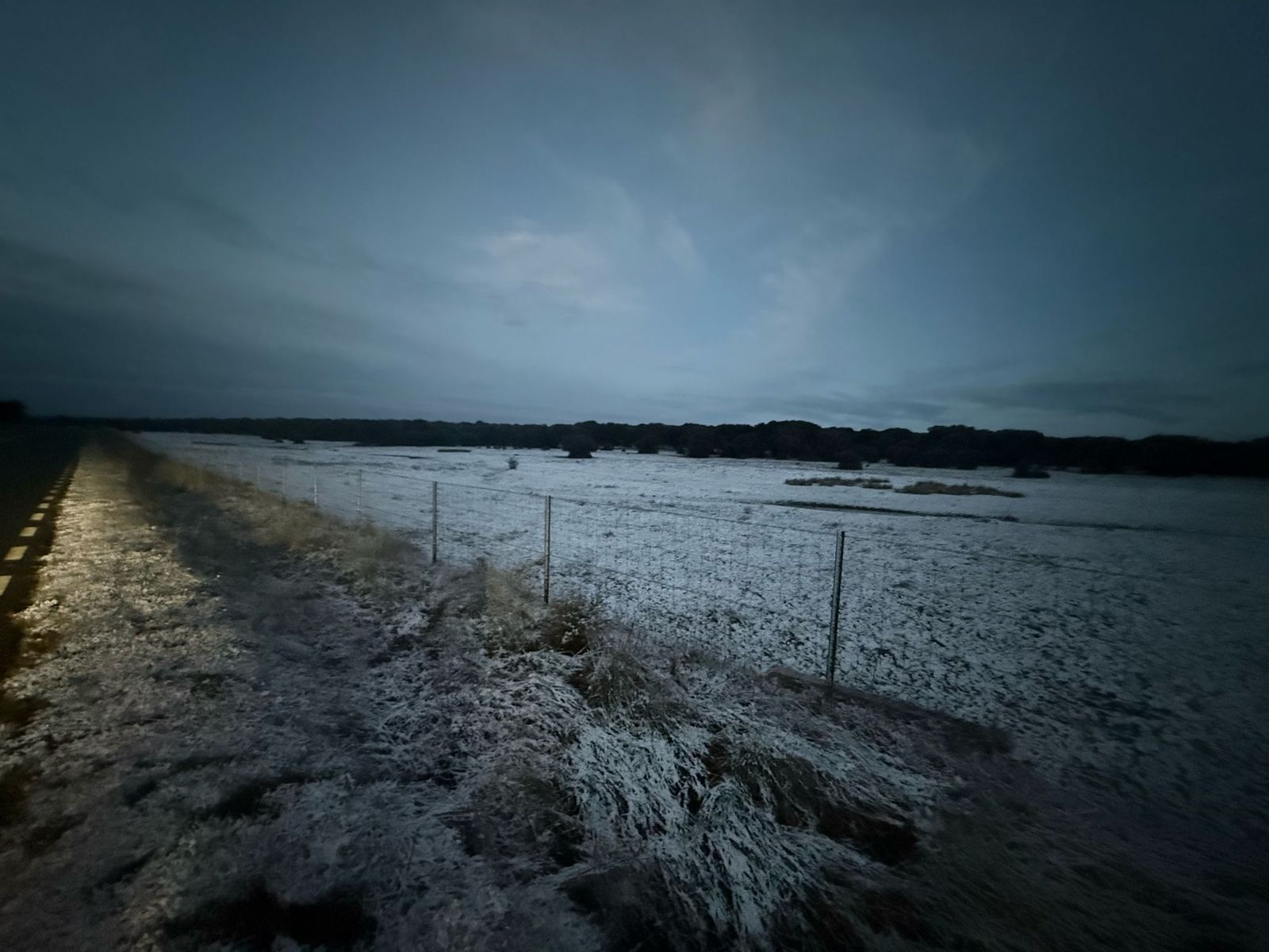El campo se tiñe de blanco: la nieve vuelve a Salamanca