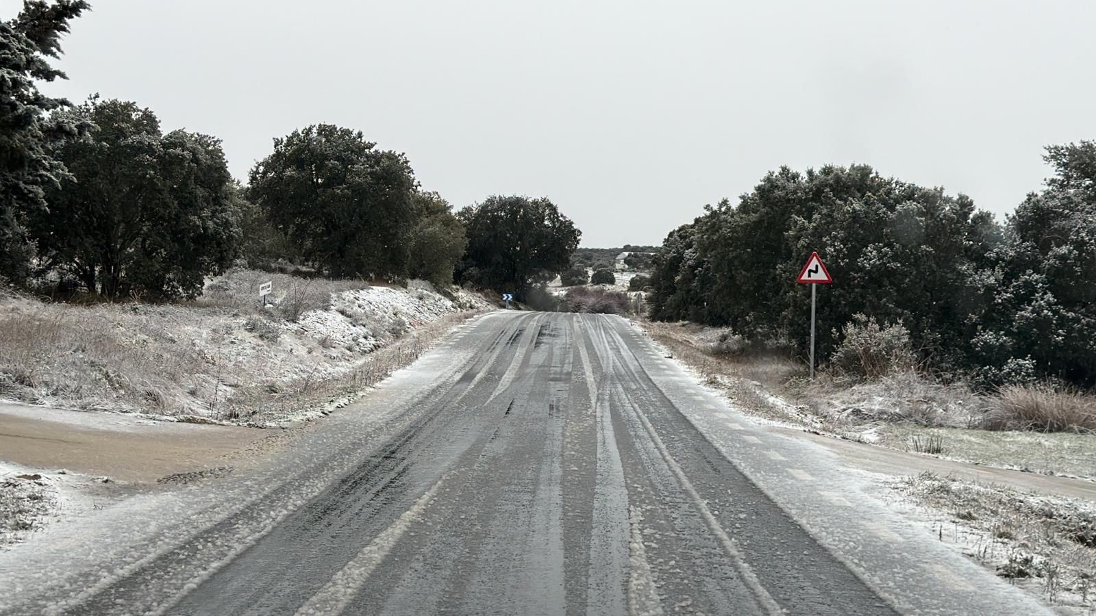 La borrasca Ingrid deja estampas blancas en Salamanca
