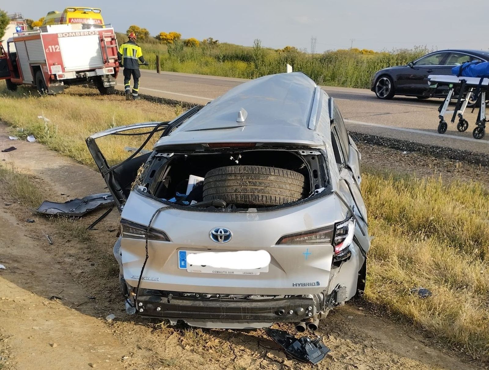 Grave accidente este miércoles que deja cuatro heridos, dos de ellos de gravedad