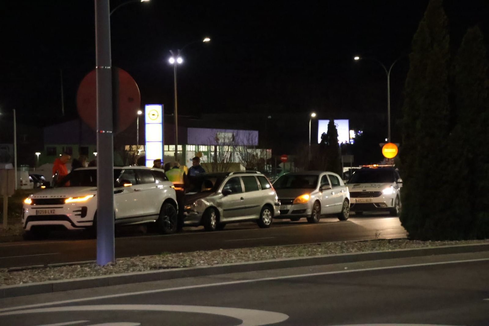 Accidente en la rotonda de las llaves de Santa Marta de Tormes