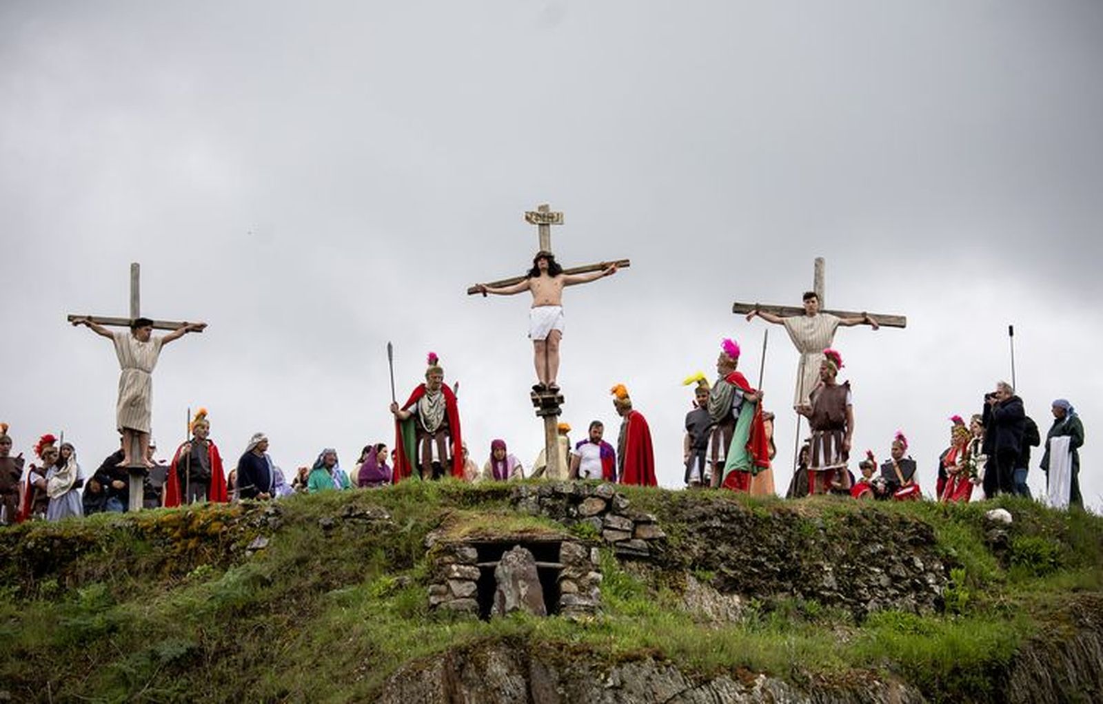 Representación de La Pasión Viviente en Serradilla del Arroyo, Semana Santa 2025. Foto Vicente | ICAL