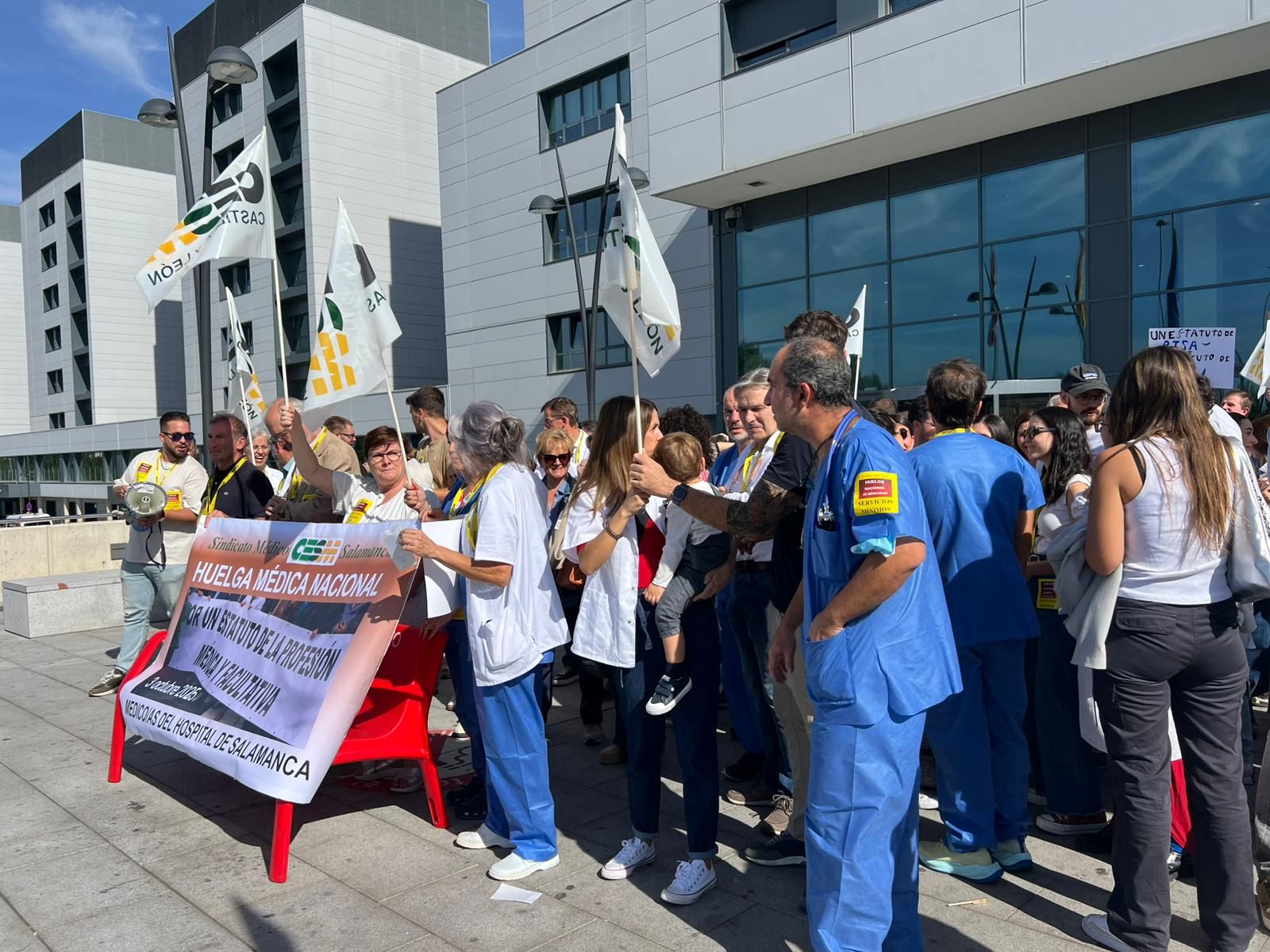 Huelga de médicos contra el borrador de Estatuto Marco en Salamanca 3 de octubre