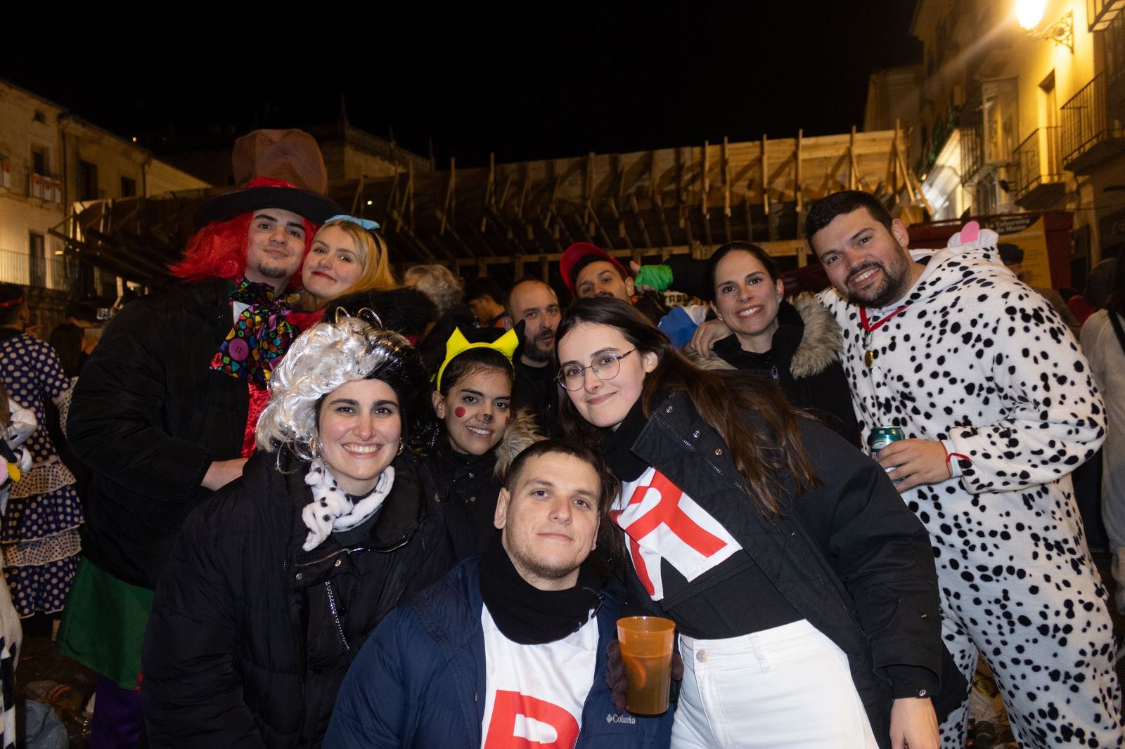 Salamanca de noche, sábado del Carnaval del Toro de Ciudad Rodrigo