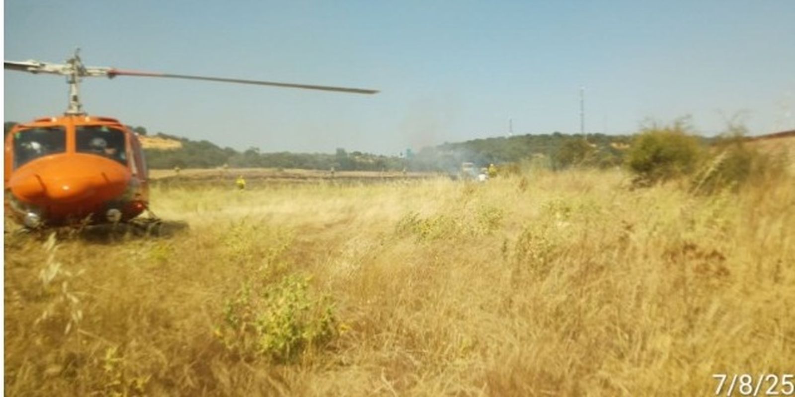 Imagen del incendio