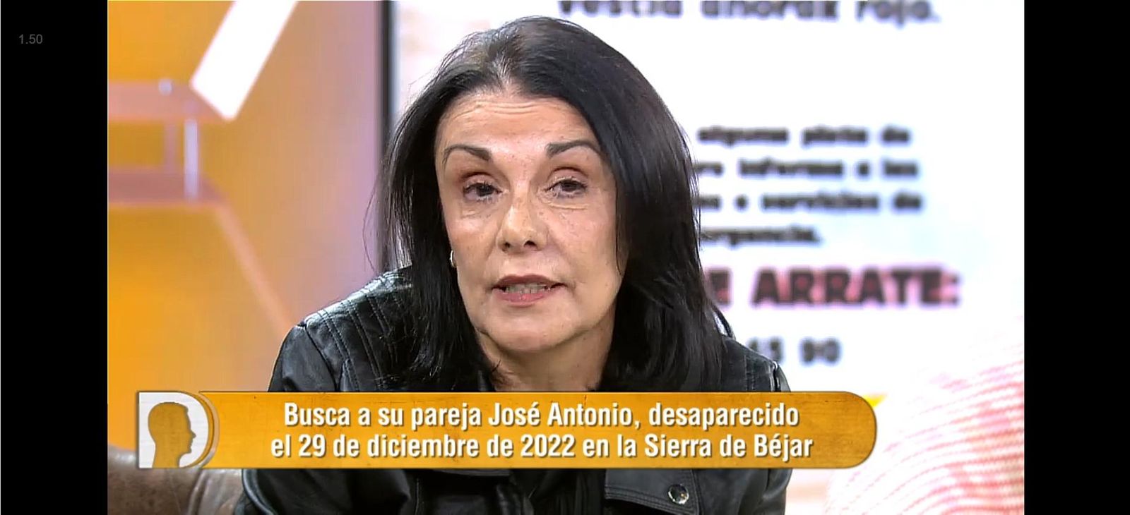 Merche, mujer de José Antonio, montañero desaparecido en Béjar en 2022. Foto: 'El diario de Jorge'