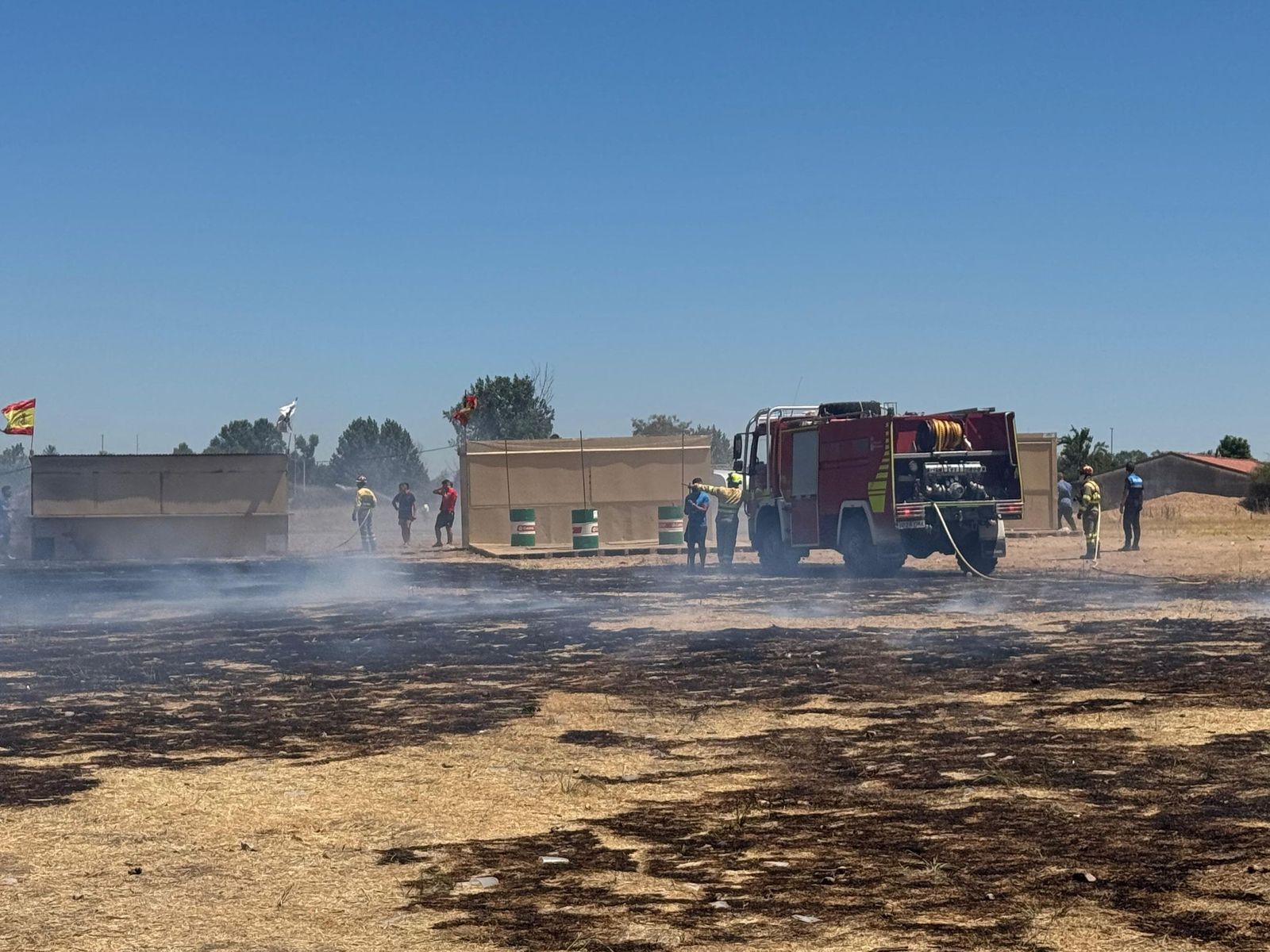 Incendio forestal en la zona de peñas de Santa Marta de Tormes