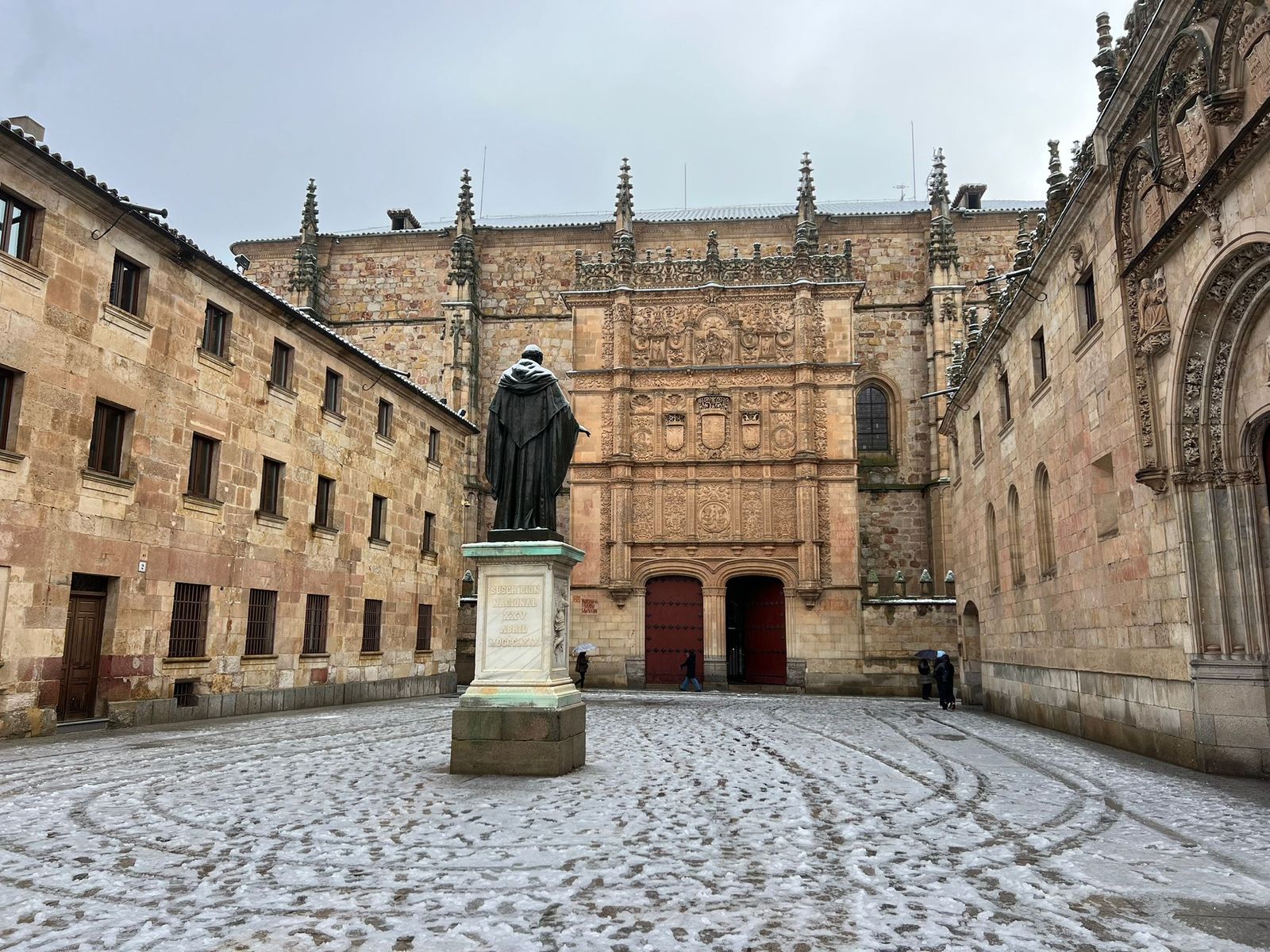 La nieve anega carreteras y tiñe de blanco Salamanca capital y provincia: imágenes de la nevada de este 28 de enero