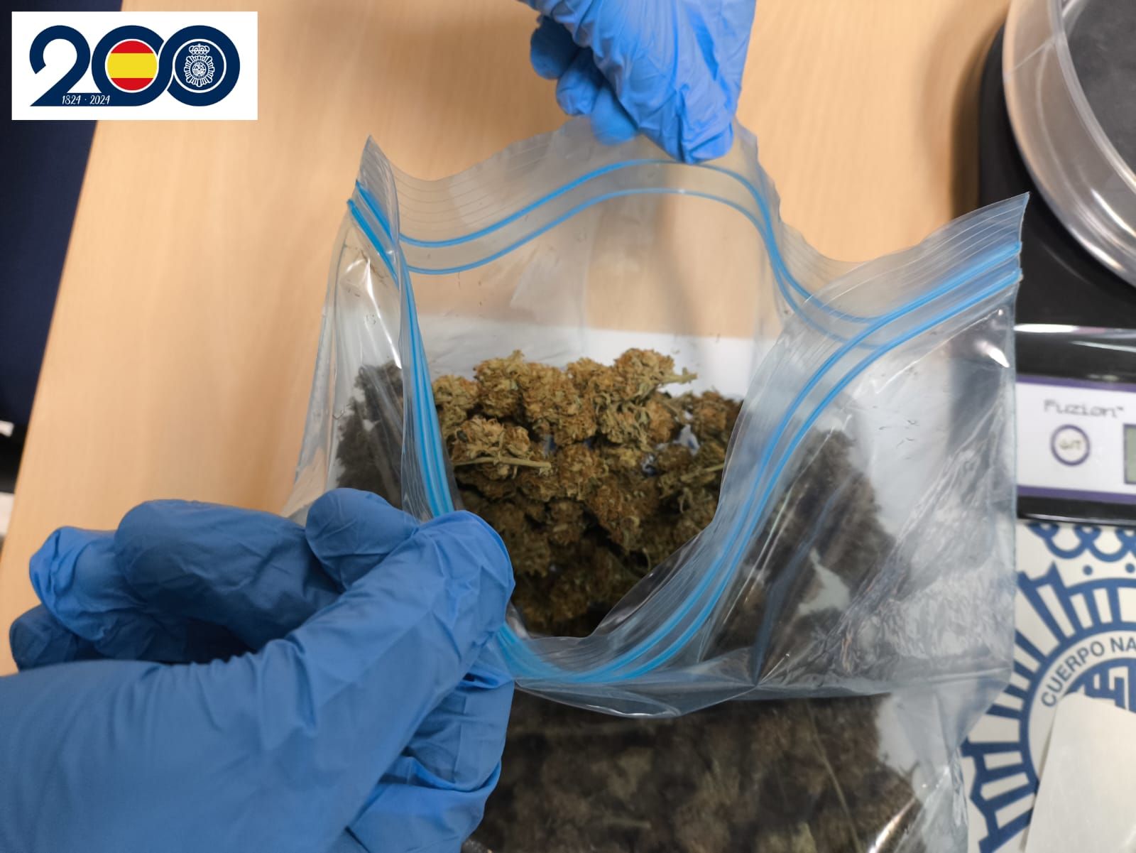 Cannabis intervenido al detenido
