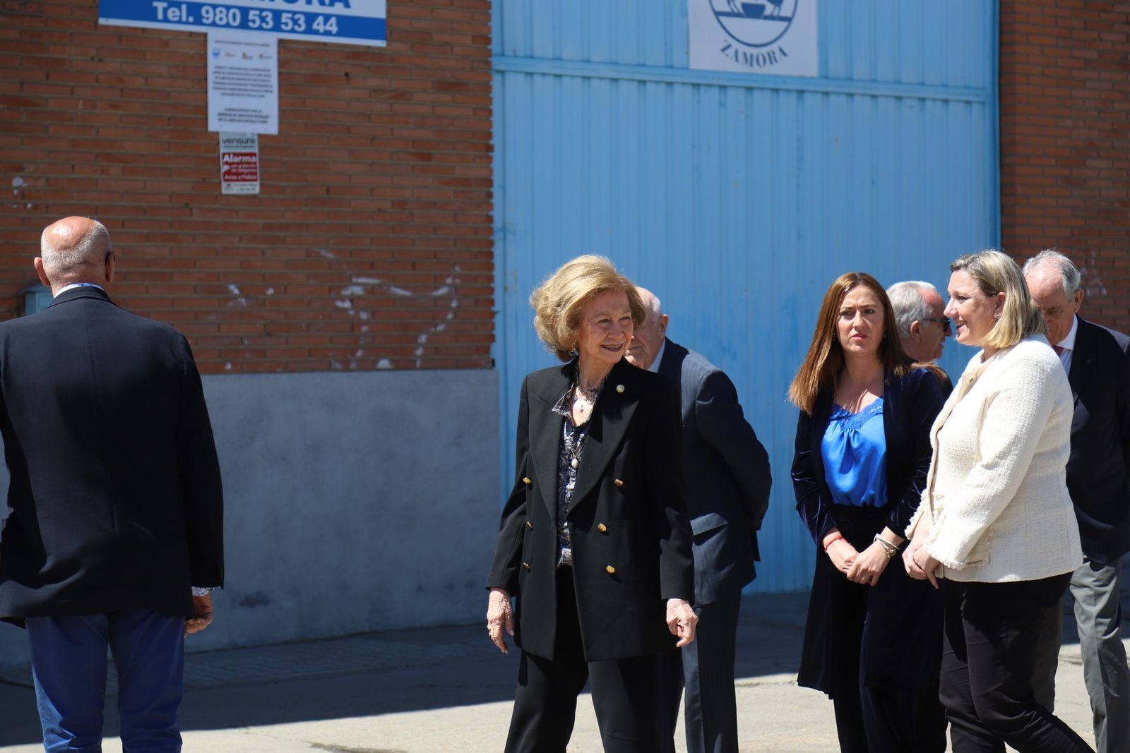 La reina Sofía en su última visita a Zamora. Archivo