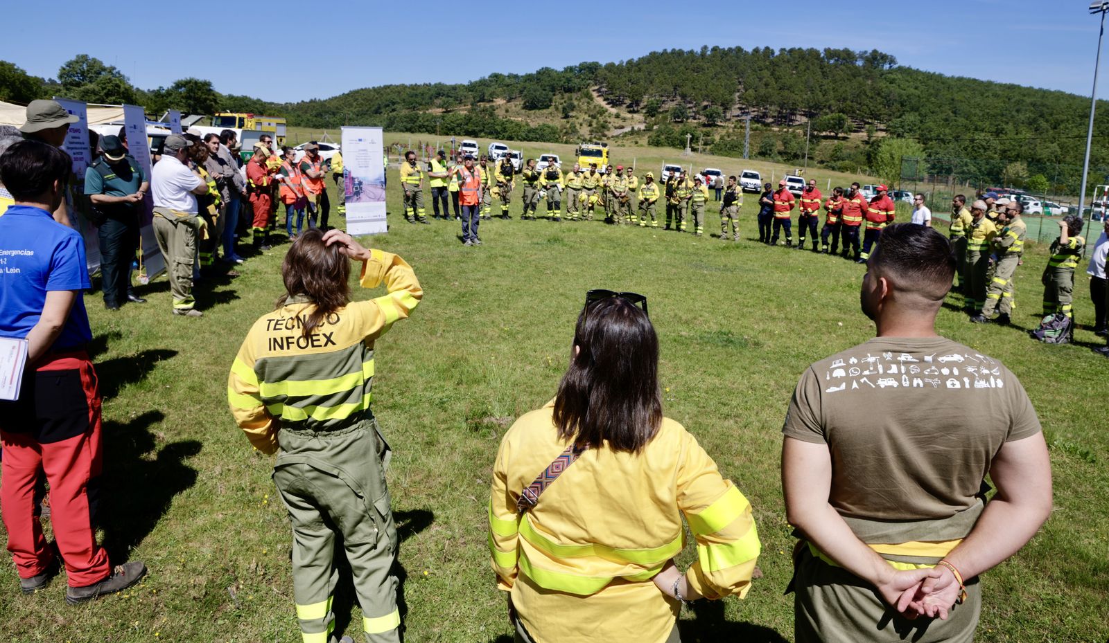 El Maíllo acoge un simulacro de incendio forestal. Foto de David Arranz |ICAL